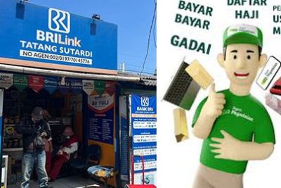 counter jnebrilink dan agen pegadaian
