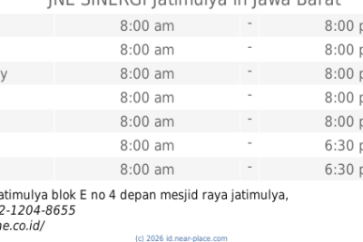 jne sinergi jatimulya